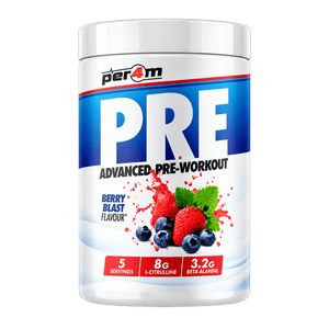 Per4m Pre Workout Stim 95g MINI (Berry Blast)