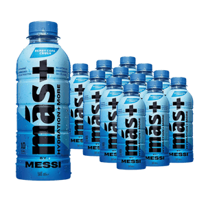 Mas+ by Messi Positive Hydration Berry Copa Crush Hydration Drink 500ml Case of 12