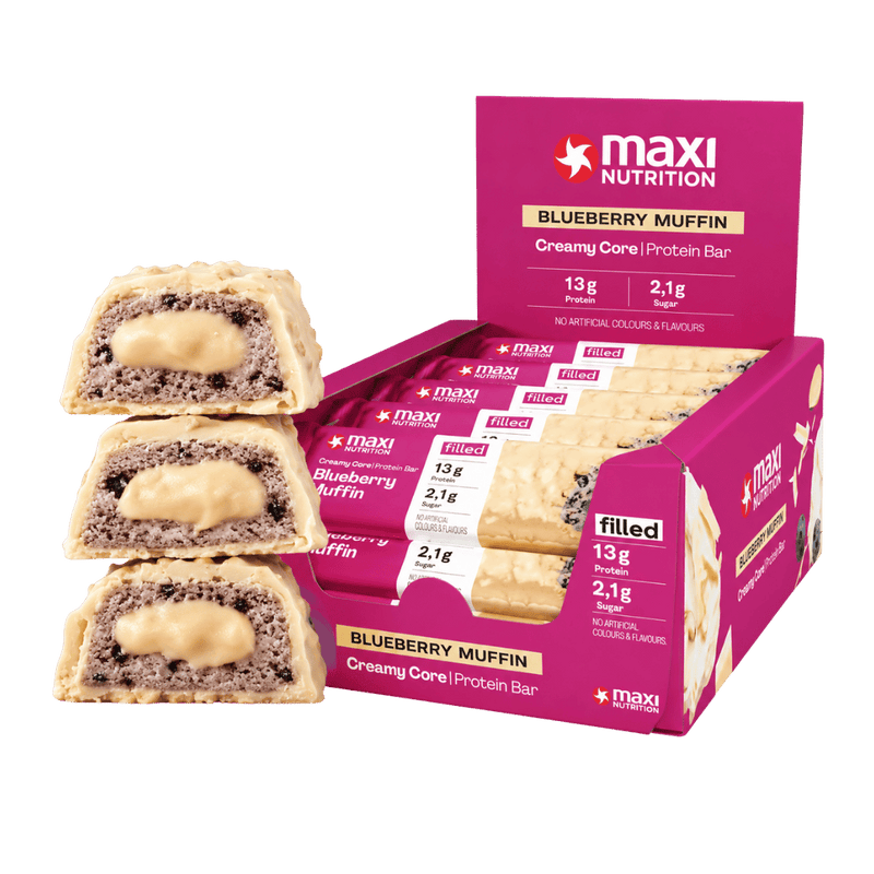 Maxinutrition Blueberry Muffin flavour Creamy Core Protein bar 45g - Case of 12