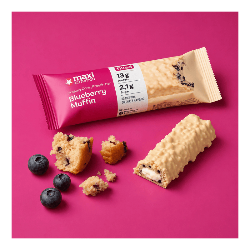 Maxinutrition Blueberry Muffin flavour Creamy Core Protein bar 45g - Case of 12