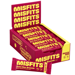 Misfits Dark Choc Brownie SNACK-SIZE Protein bar 40g - Case of 15