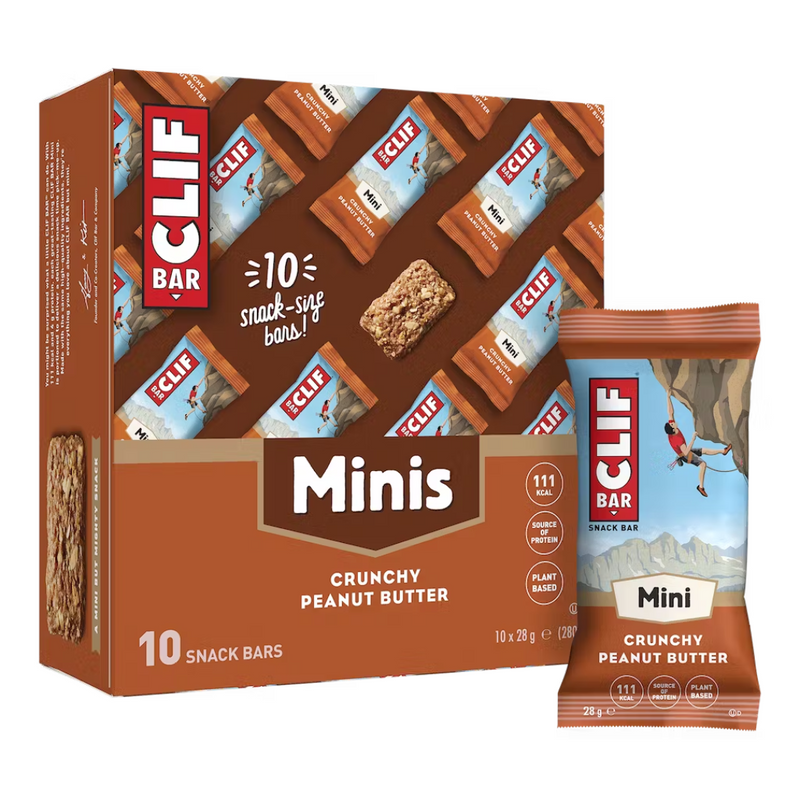 Clif Bar Minis Crunchy Peanut Butter Flavour 28g - Case of 10