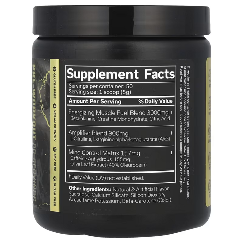 JNX Sports The Curse Pina Colada flavour Pre-Workout 250g [Best Before: 28/02/2025]