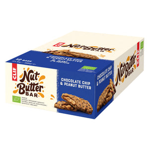 Clif "Nut Butter Bar" Chocolate Chip & Peanut Butter Energy bar 50g  - Case of 12 [Best Before: 03/05/2026]