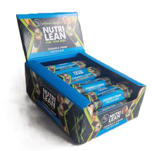 Nutrilean Cookies & Cream Protein bar 60g - Case of 12 [Best Before: 30/11/2025]