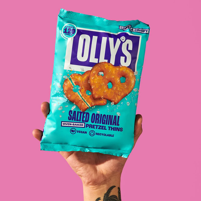 Olly's Salted Original Pretzel Thins 35g - Case of 10 [Best Before: 05/05/2026]
