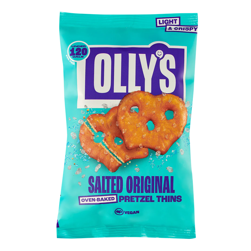 Olly's Salted Original Pretzel Thins 35g - Case of 10 [Best Before: 05/05/2026]