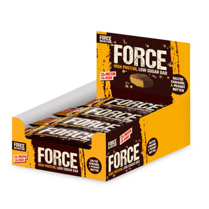 Force Nutrition Salted Caramel & Peanut Butter Protein Bar 65g - Case of 12 [Best Before: 30/11/2025]
