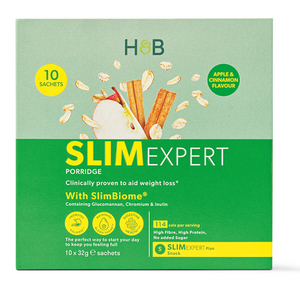Holland & Barrett SlimExpert Apple Cinnamon Flavour Porridge (10 x 32g Sachets)