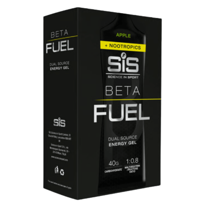 SiS BETA Fuel + Nootropics Energy Gel Apple 60ml 6 Pack