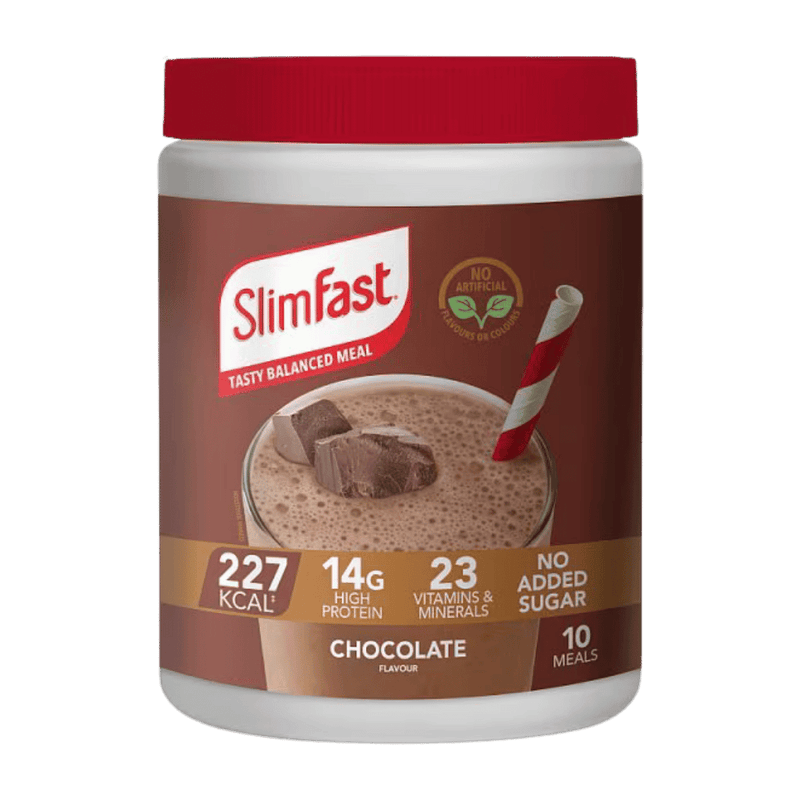 SlimFast Chocolate Flavour Meal Replacement Shake Powder 375g