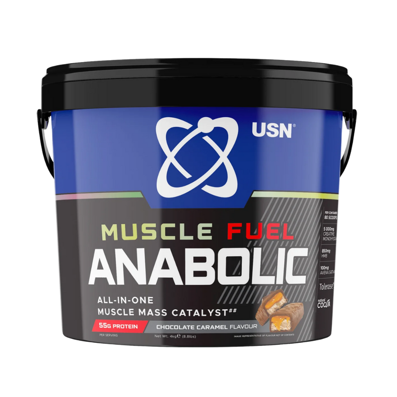 USN  Anabolic Chocolate Caramel Muscle Fuel - 4kg [Best Before: 27/07/2026]