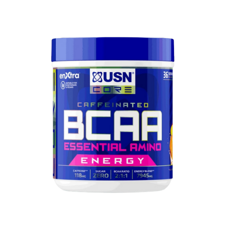USN BCAA Power Punch ENERGY Orange & Mango 400g [Best Before: 30/06/2026]