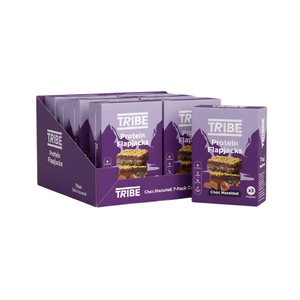 Tribe Choc Hazelnut Protein Flapjacks (3 x 38g Multipack) - Case of 7 (21 bars total)