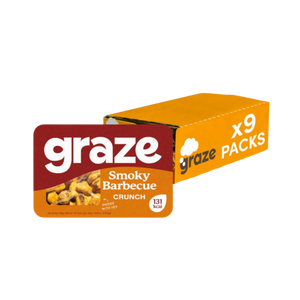 Graze Smoky BBQ Crunch 28g - Case of 9 Packs [Best Before: 25/02/2026]