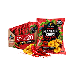 Loro Crisps Latin Chilli flavour Plantain Chips 30g - Case of 20