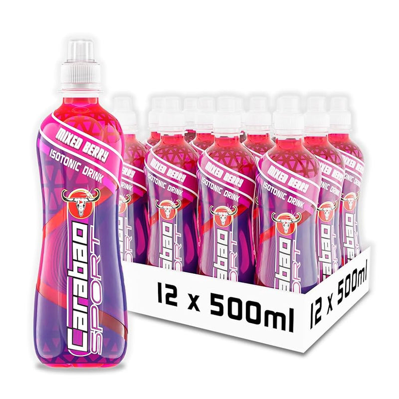 Carabao Mixed Berry Isotonic Sports Drink 500ml - Case of 12