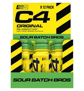C4 Sour Batch Bros Pre-Workout Shots 60ml - Case of 12