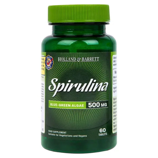 Holland & Barrett Spirulina 500mg (60 tablets) [Best Before: 30/06/2025]