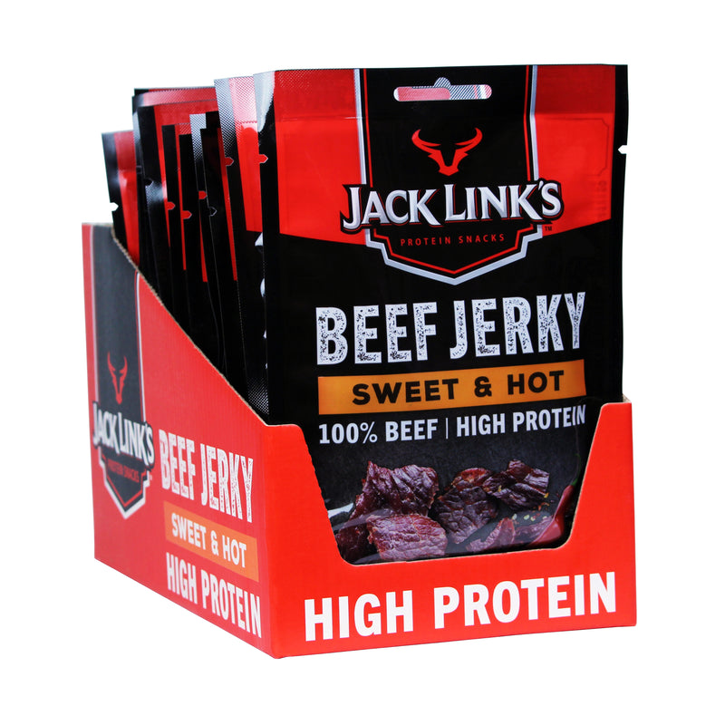 Jack Links Sweet & Hot Beef Jerky 60g - Case of 12 [Best Before: 27/11/2025]