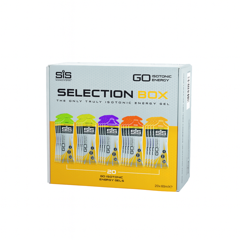 SIS Science In Sport GO Isotonic Energy Gels 60ml Variety Pack - Case of 20 [Best Before: 30/04/2026]