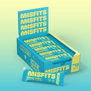 Misfits Chewy Toffee SNACK-SIZE Protein bar 40g - Case of 15