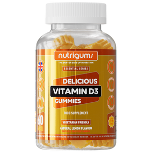 Nutrigums Natural Lemon Vitamin D3 Gummies (60 gummies)