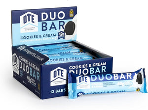 OTE Cookies & Cream Duo Energy bar 65g - Case of 12
