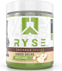 RYSE Loaded Greens Superfood Powder Apple Juice Flavour 294g (30 Servings) [Best Before: 30/10/2025]