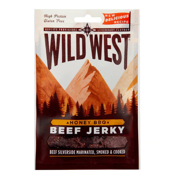 Wild West Honey BBQ Flavour Beef Jerky 35g - Case of 12