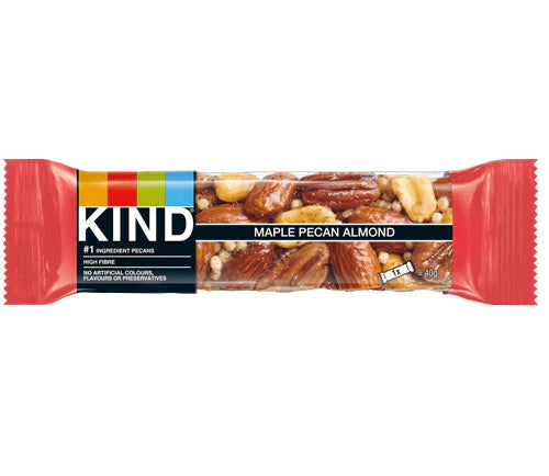KIND Maple Pecan Almond Nut Bar 40g - Case of 12 [Best Before: 18/10/2025]