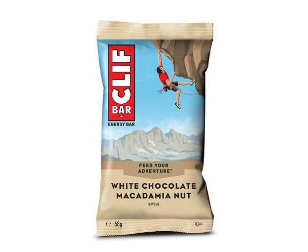 Clif White Chocolate Macadamia Nut flavour Energy bar 68g  - Case of 12 [Best Before: 12/04/2026]